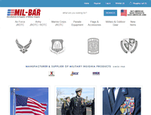 Tablet Screenshot of mil-bar.com